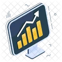 Grafico De Crescimento Analise De Dados Infografico Ícone