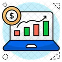 Gráfico de crescimento  Ícone