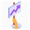 Crescimento Grafico Progresso Ícone