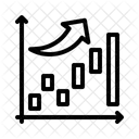 Grafico De Crescimento Crescimento Empresarial Monitoramento De Desempenho Ícone
