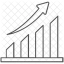 Gráfico de crescimento  Ícone