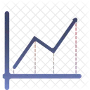 Gráfico de crescimento  Ícone