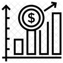 Grafico De Crescimento Grafico Financeiro Analise De Dados Ícone