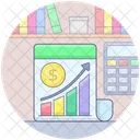 Gráfico de crescimento  Ícone