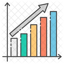 Gráfico de crescimento  Ícone