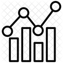Grafico De Barras Grafico De Crescimento Crescimento Do Negocio Ícone
