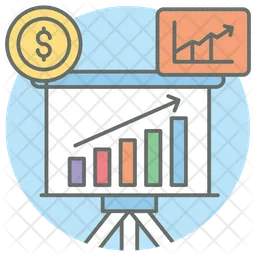 Gráfico de crescimento  Ícone