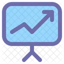 Gráfico de crescimento  Ícone