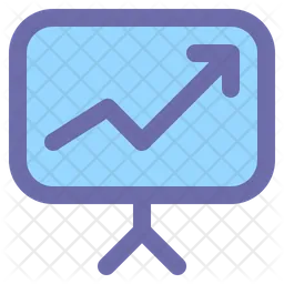 Gráfico de crescimento  Ícone