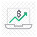 Gráfico de crescimento  Ícone