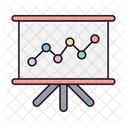 Gráfico de crescimento  Ícone