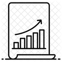 Grafico De Crescimento Grafico Estatistico Previsao Estatistica Ícone
