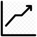 Gráfico de crescimento  Ícone
