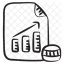 Grafico De Crescimento Analise De Negocios Crescimento De Negocios Ícone