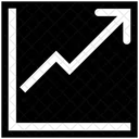 Barras Crescimento Seta Ícone