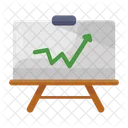 Grafico De Crescimento Apresentacao Grafica Apresentacao De Negocios Ícone