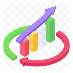 Gráfico de crescimento  Ícone