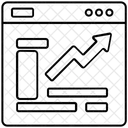 Gráfico de crescimento  Ícone