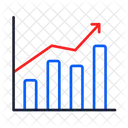 Gráfico de crescimento  Ícone