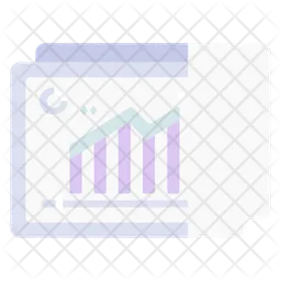 Gráfico de crescimento  Ícone