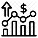 Grafico De Negocios Grafico De Crescimento Crescimento Financeiro Ícone