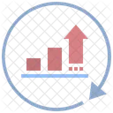 Grafico De Crescimento Rapido Crescimento Ícone