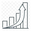 Gráfico de crescimento  Ícone