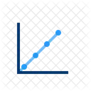 Gráfico de crescimento  Ícone