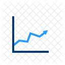 Gráfico de crescimento  Ícone