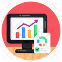 Analise De Dados Grafico De Crescimento Analise Da Web Ícone