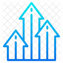Gráfico de crescimento  Ícone