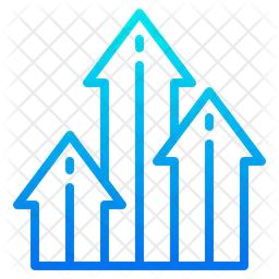 Gráfico de crescimento  Ícone