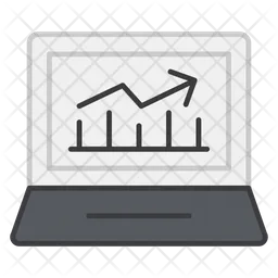 Gráfico de crescimento  Ícone