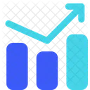 Grafico De Crescimento Seta De Negociacao Grafico De Barras Ícone