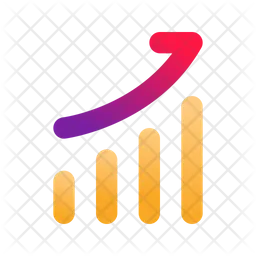 Gráfico de crescimento  Ícone