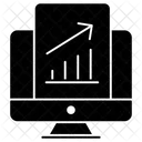 Grafico De Crescimento Relatorio De Crescimento Relatorio De Negocios Ícone