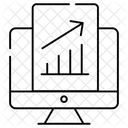 Grafico De Crescimento Relatorio De Crescimento Relatorio De Negocios Ícone
