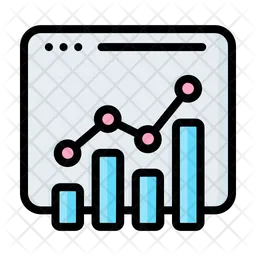 Gráfico de crescimento  Ícone
