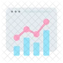 Gráfico de crescimento  Ícone