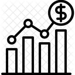 Gráfico de crescimento  Ícone