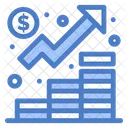 Gráfico de crescimento  Ícone