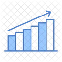 Gráfico de crescimento  Ícone