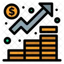 Gráfico de crescimento  Ícone