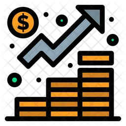 Gráfico de crescimento  Ícone