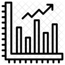 Grafico De Crescimento Seta Negocios Ícone