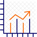 Gráfico de crescimento  Ícone