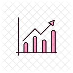 Gráfico de crescimento  Ícone