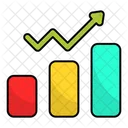 Gráfico de crescimento  Ícone