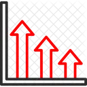Gráfico de crescimento  Ícone
