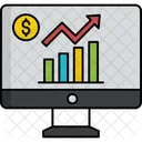 Grafico De Crescimento Analise Grafico Ícone